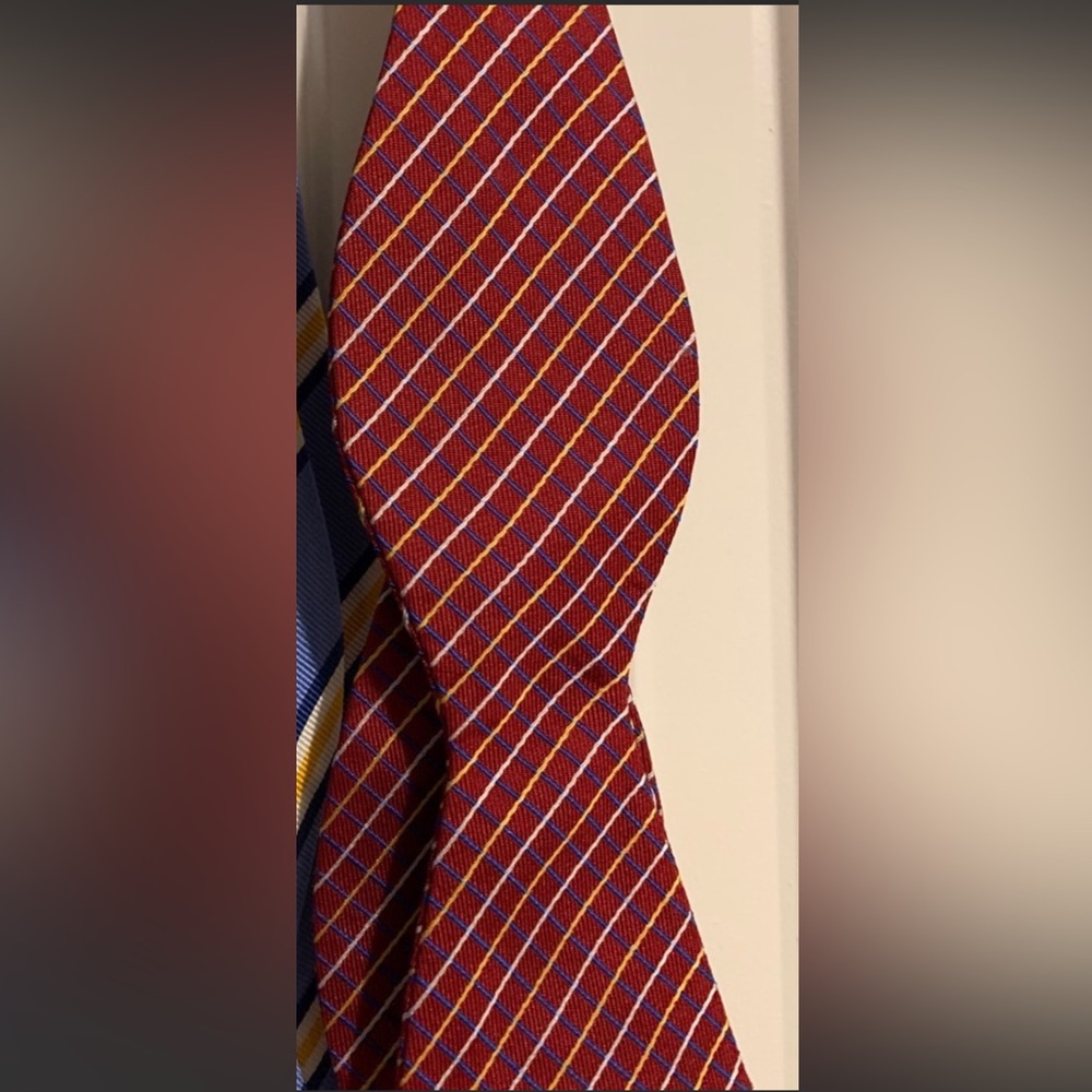 Saddlebred Red Stripe Pattern Bow Ties (2) - image 2